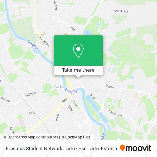 Erasmus Student Network Tartu - Esn Tartu map