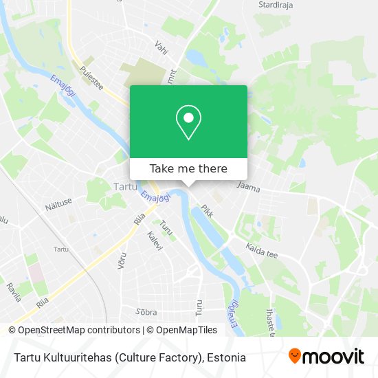 Tartu Kultuuritehas (Culture Factory) map