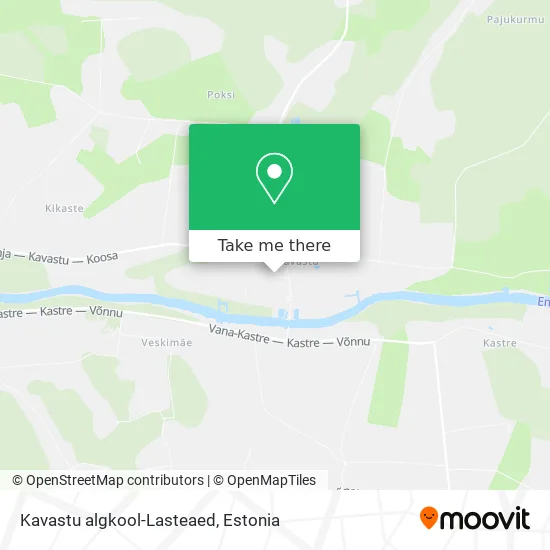 Карта Kavastu algkool-Lasteaed