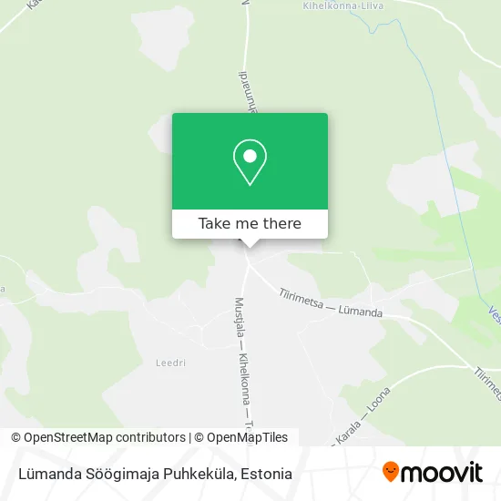 Lümanda Söögimaja Puhkeküla map