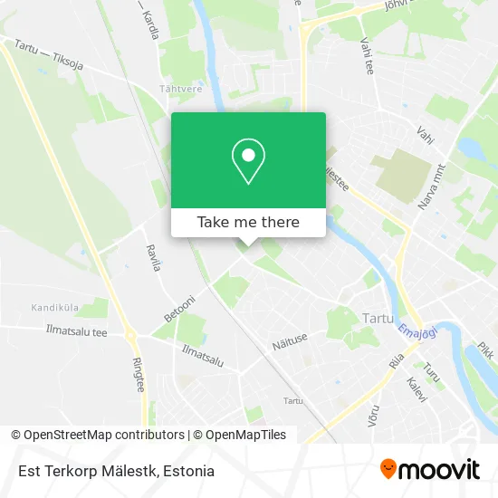 Карта Est Terkorp Mälestk