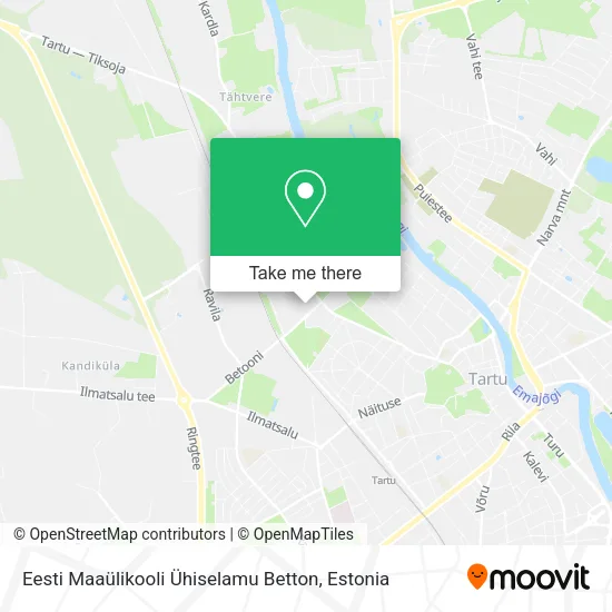 Карта Eesti Maaülikooli Ühiselamu Betton