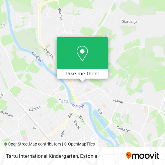 Карта Tartu International Kindergarten