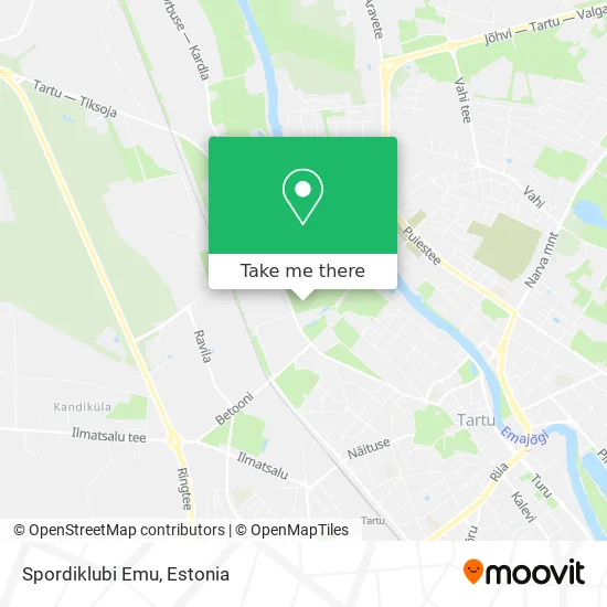 Карта Spordiklubi Emu