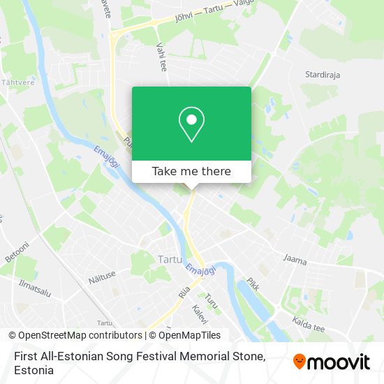 First All-Estonian Song Festival Memorial Stone map