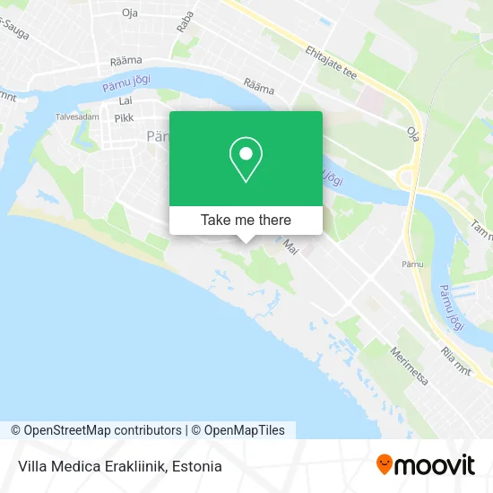 Villa Medica Erakliinik map