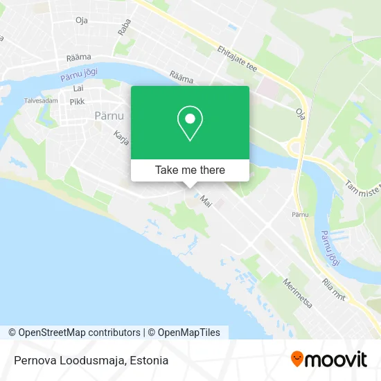 Pernova Loodusmaja map