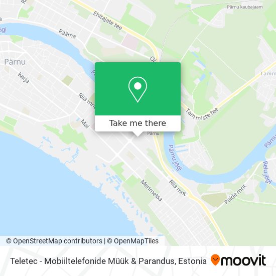 Teletec - Mobiiltelefonide Müük & Parandus map