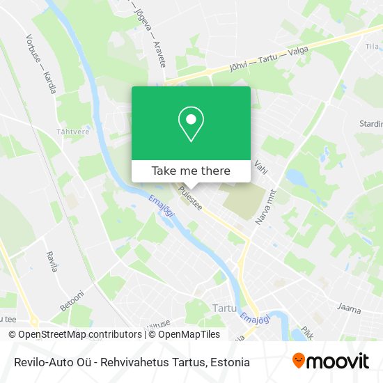 Карта Revilo-Auto Oü - Rehvivahetus Tartus
