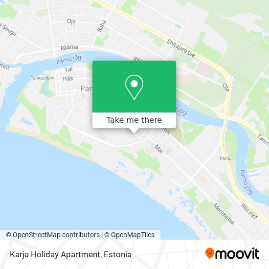 Karja Holiday Apartment map