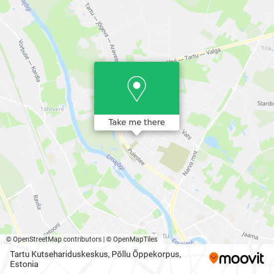 Tartu Kutsehariduskeskus, Põllu Õppekorpus map