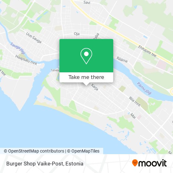 Карта Burger Shop Vaike-Post
