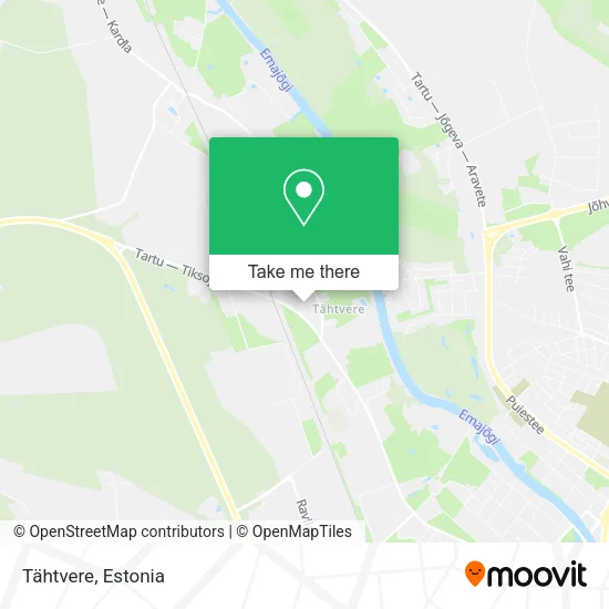 Карта Tähtvere