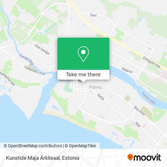 Kunstide Maja Ärklisaal map
