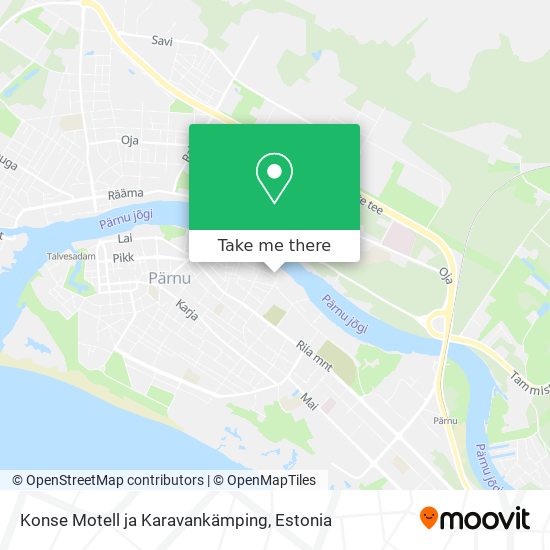 Карта Konse Motell ja Karavankämping