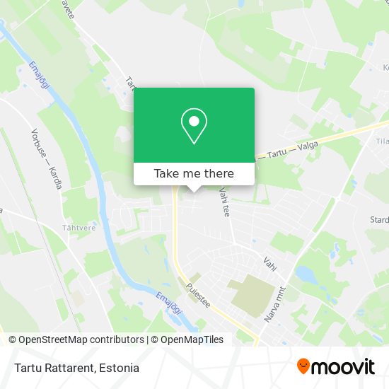 Tartu Rattarent map