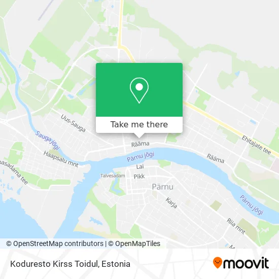 Карта Koduresto Kirss Toidul