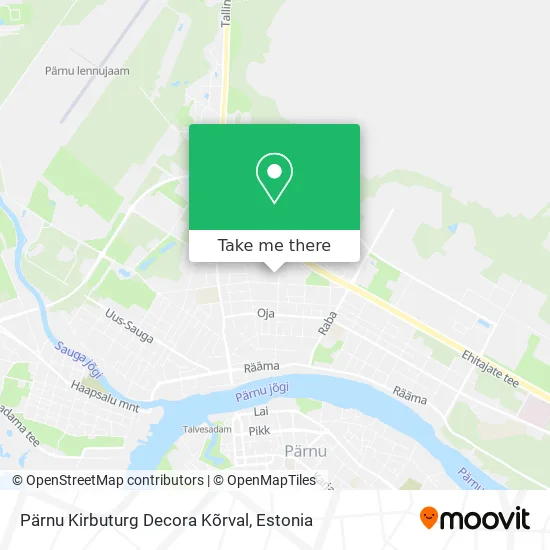 Карта Pärnu Kirbuturg Decora Kõrval
