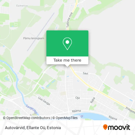 Карта Autovärvid, Ellante Oü