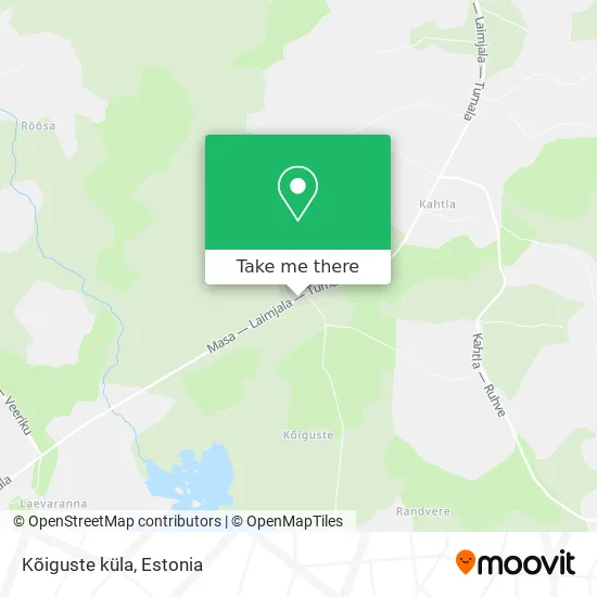 Карта Kõiguste küla