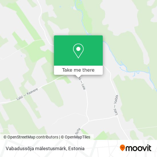 Карта Vabadussõja mälestusmärk