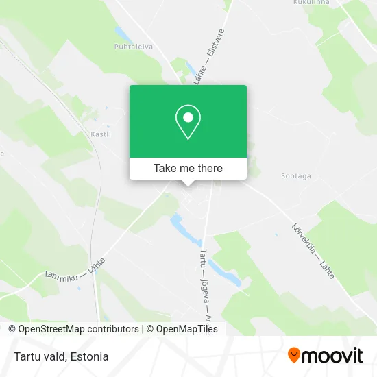 Карта Tartu vald