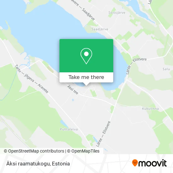 Карта Äksi raamatukogu