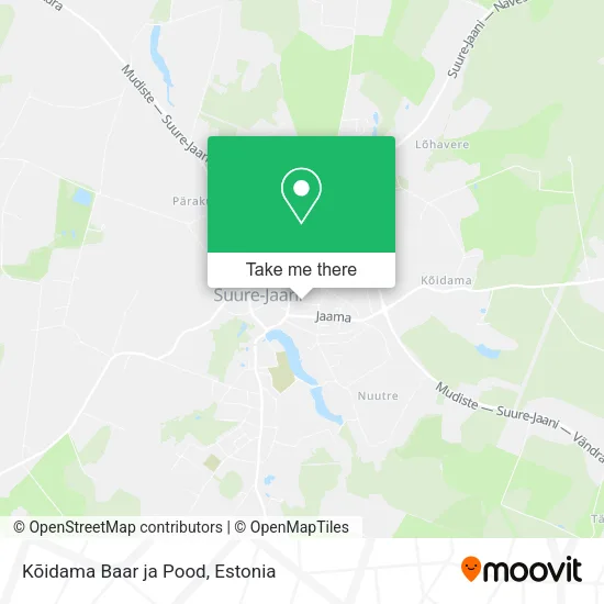 Карта Kõidama Baar ja Pood