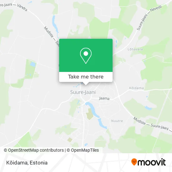 Kõidama map