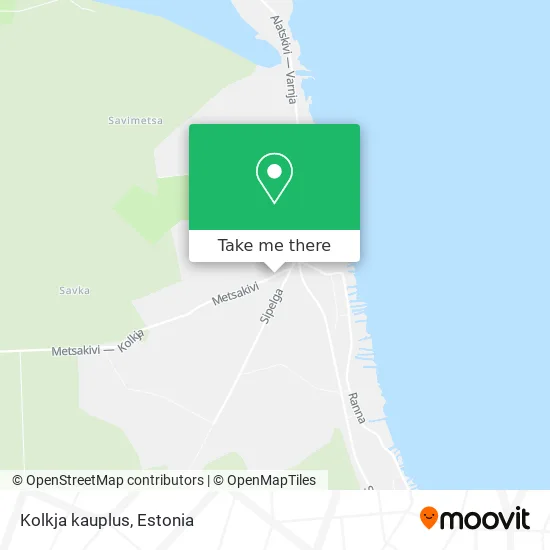 Карта Kolkja kauplus