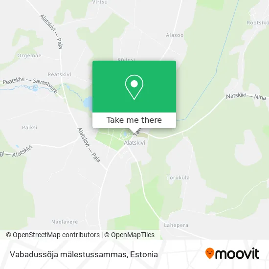 Карта Vabadussõja mälestussammas