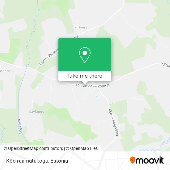 Карта Kõo raamatukogu