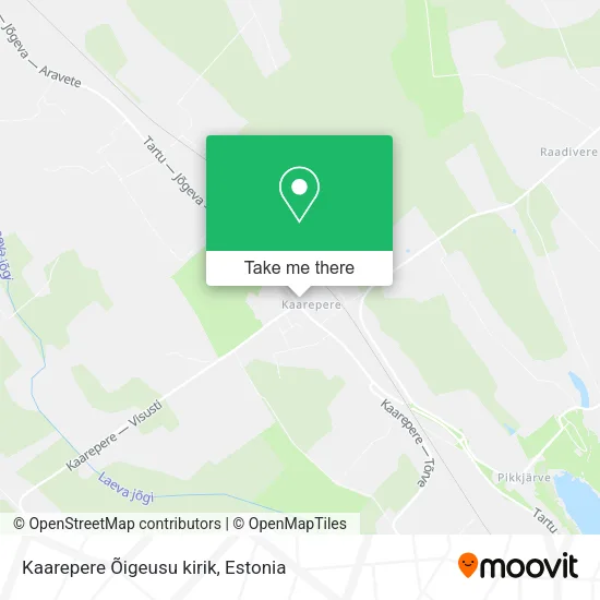 Карта Kaarepere Õigeusu kirik