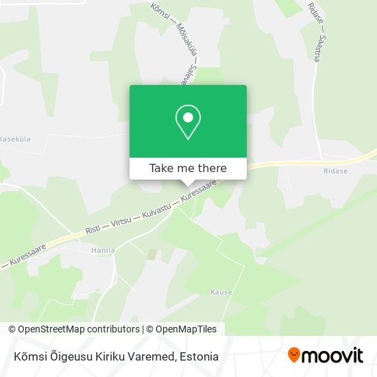 Kõmsi Õigeusu Kiriku Varemed map