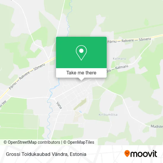 Карта Grossi Toidukaubad Vändra