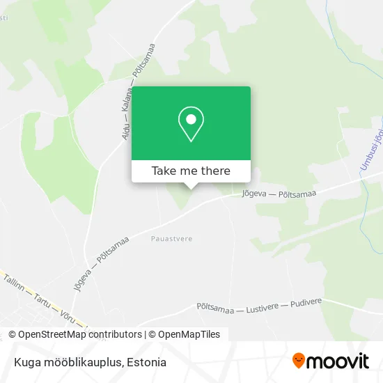 Карта Kuga mööblikauplus