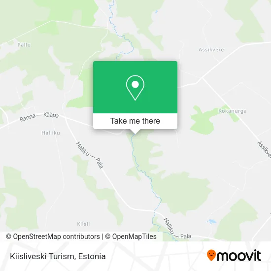 Карта Kiisliveski Turism