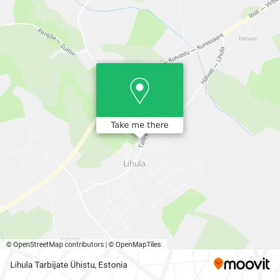 Карта Lihula Tarbijate Ühistu