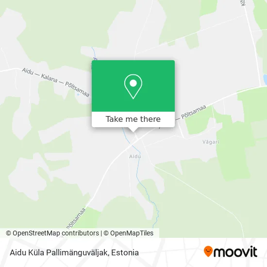 Карта Aidu Küla Pallimänguväljak