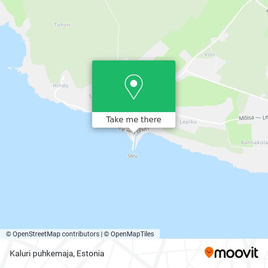 Карта Kaluri puhkemaja