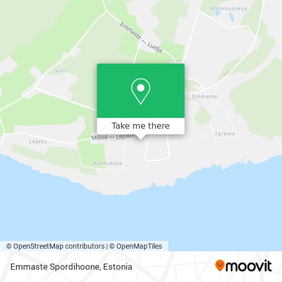 Emmaste Spordihoone map