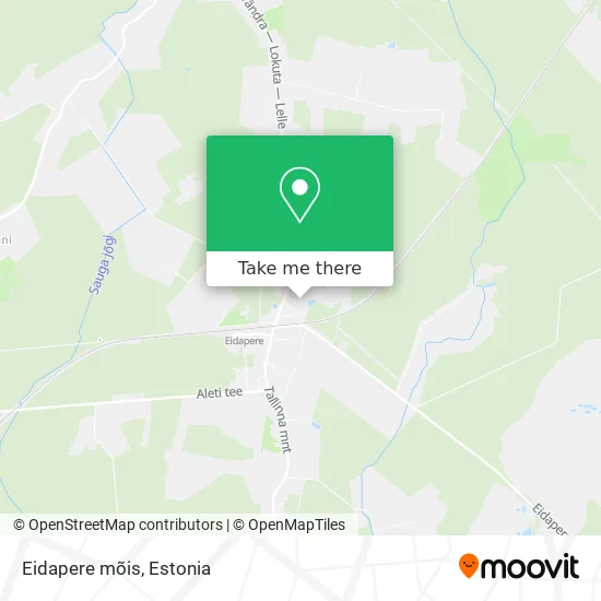 Карта Eidapere mõis