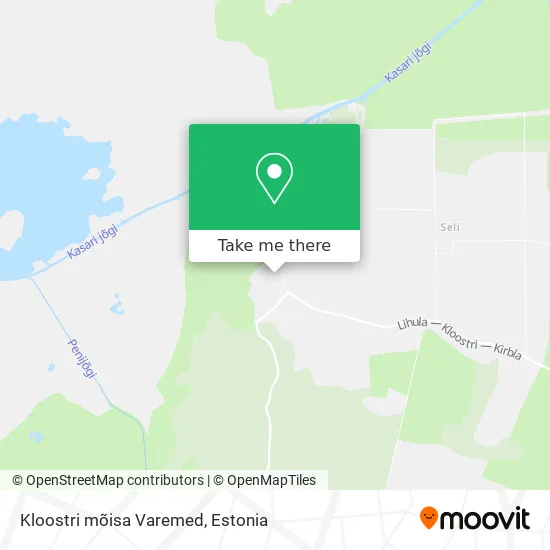 Kloostri mõisa Varemed map