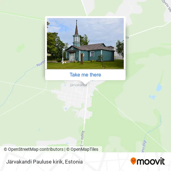 Карта Järvakandi Pauluse kirik