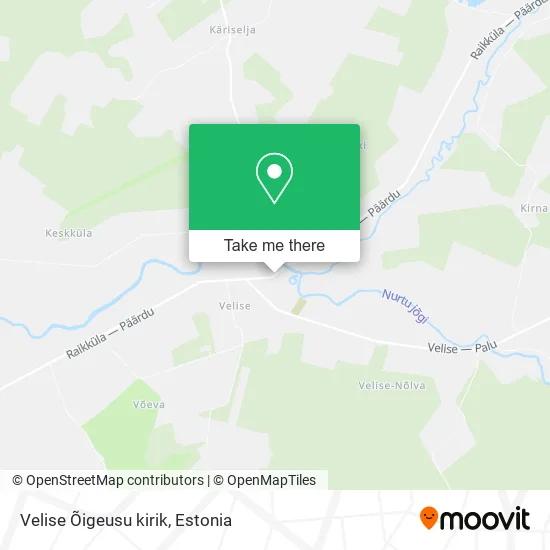 Карта Velise Õigeusu kirik