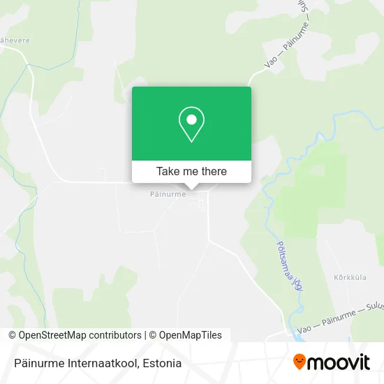Карта Päinurme Internaatkool