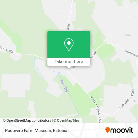 Paduvere Farm Museum map