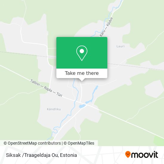 Карта Siksak /Traageldaja Ou