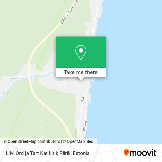 Liivi Ord ja Tart Kat kirik Piirik map