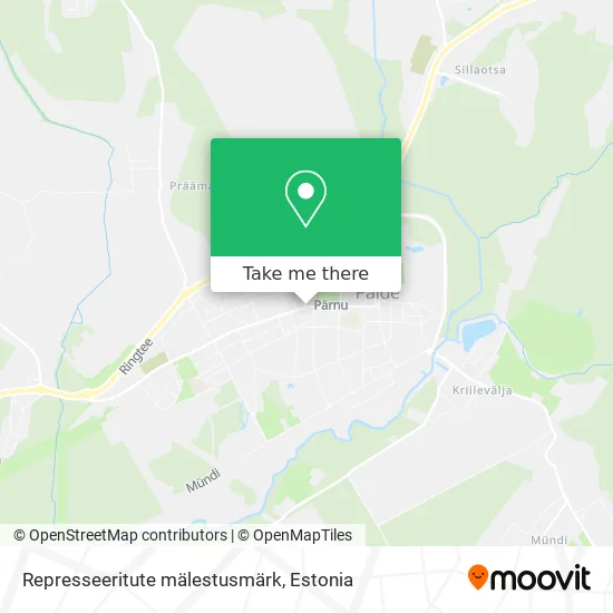 Карта Represseeritute mälestusmärk